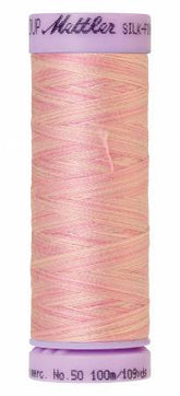 Mettler Silk-Finish 50wt Variegated Cotton Thread 109yd/100M So Soft Pink